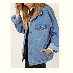 Oversized 80’s Style Jean Jacket